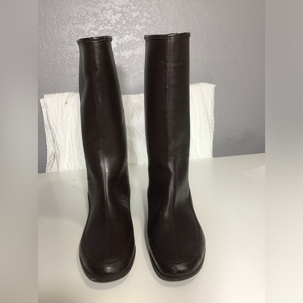 SHOE BOOTS BY BALL BAND WATERPROOF VINTAGE ANTIQUE RAINBOOTS Sz 8M WOMEN 40s/50s